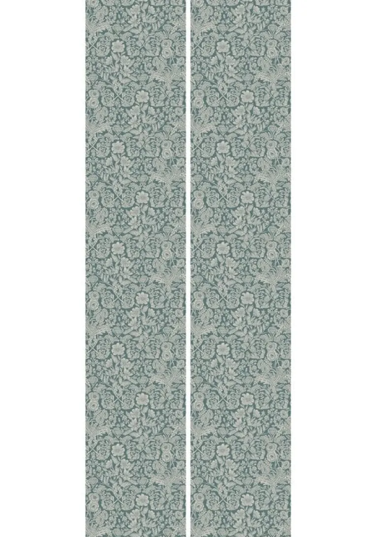 Getekende bloemen behang 100x280cm - FR-001