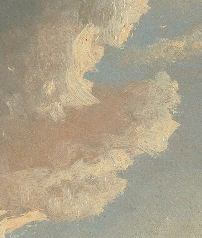 Golden age clouds behang WP-787 - 389,6x280cm