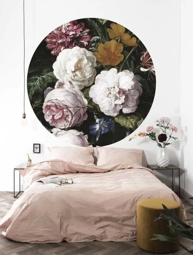 Golden age flowers behangcirkel CK-012 - ø 190cm