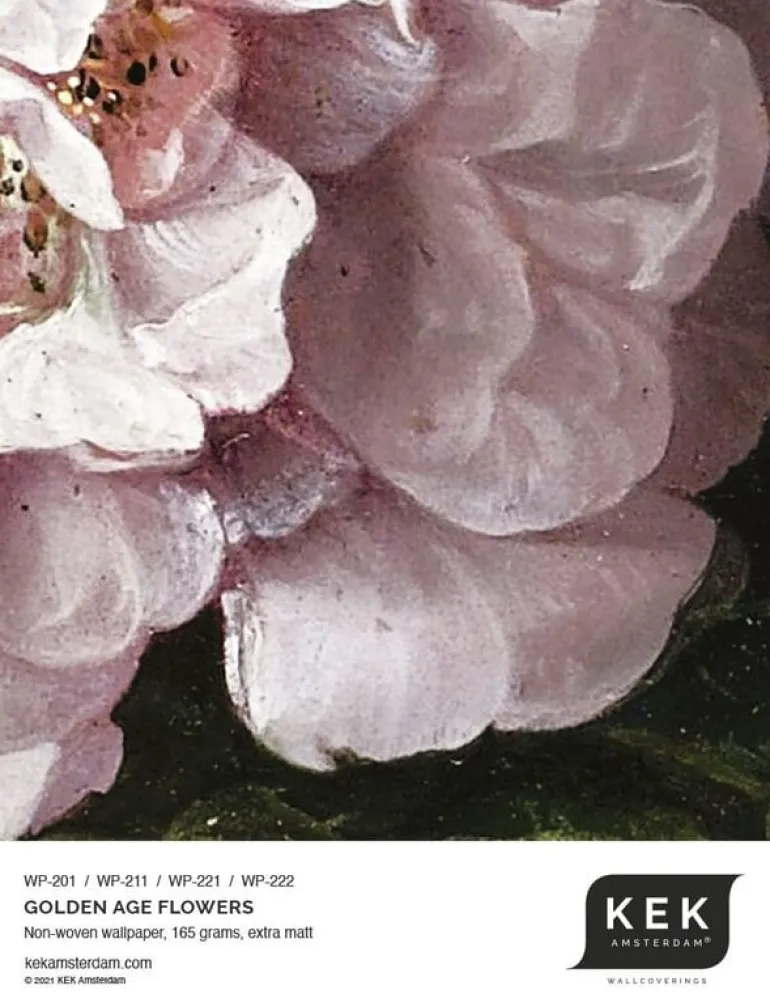 Golden age flowers behangcirkel CK-012 - ø 190cm