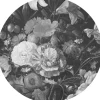 Golden age flowers behangcirkel SC-009 ø142,5 cm