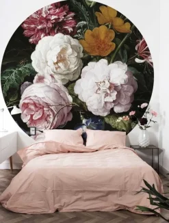 Golden age flowers behangcirkel BC-012 - ø237,5 cm