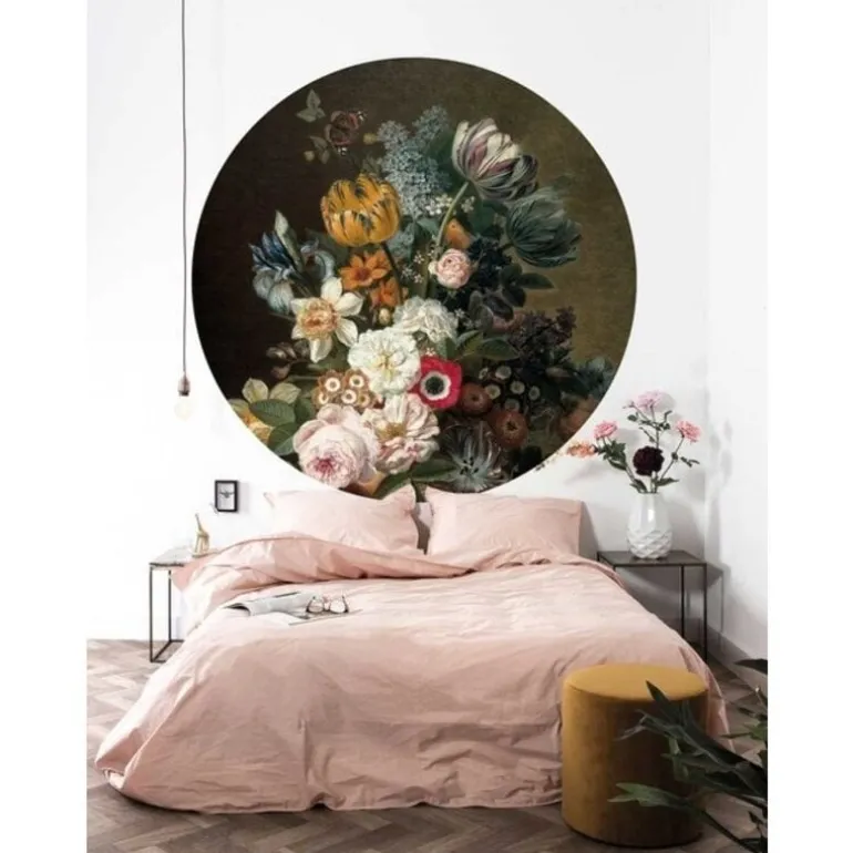 Golden age flowers behangcirkel CK-075 ø190cm
