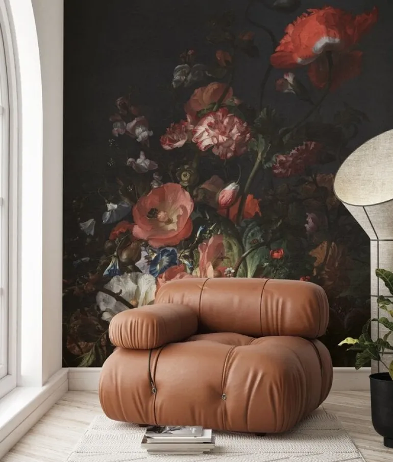 Golden age flowers behang WP-789 - 292,2x280cm