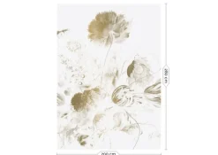 Golden age flowers goud behang MW-049 - 200x280cm