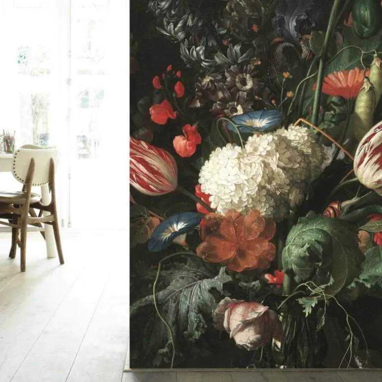 Golden Age Flowers I bloemen behang