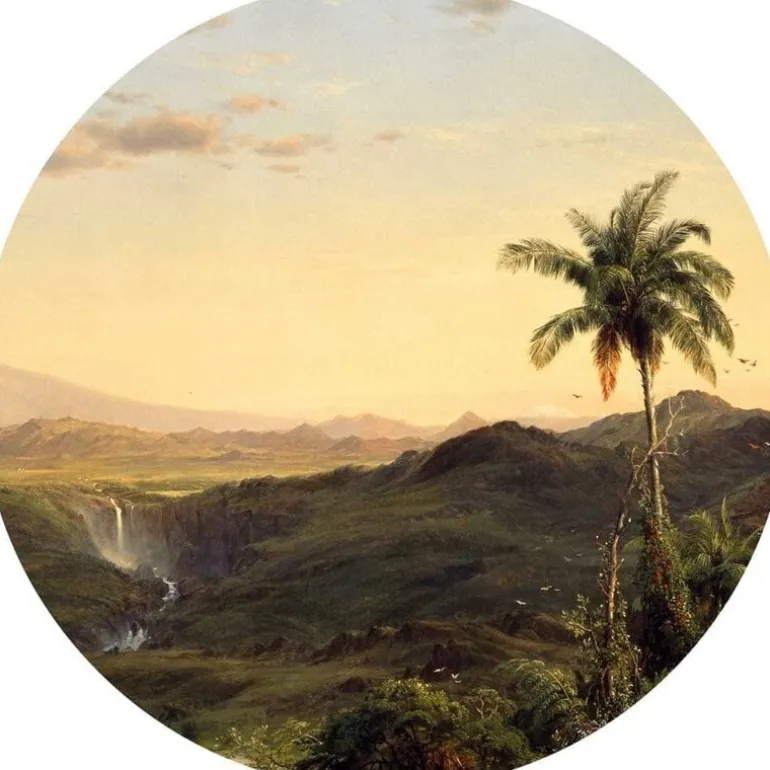 Golden age landscapes behangcirkel CK-073 - ø190cm