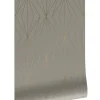 Golden lines behang 100x280cm taupe / goud MW-075