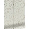 Golden lines behang 100x280cm zand / goud MW-073