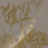 Goud Engraved bloemen behang grijs MW-129 300x280cm