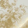 Goud Engraved bloemen behang zand MW-117 300x280cm