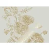 Goud Engraved bloemen behang zand MW-145 400x280cm
