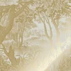 Goud Engraved landschappen behang zand MW-093 300x280cm