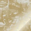 Goud Engraved landschappen behang zand MW-106 400x280cm