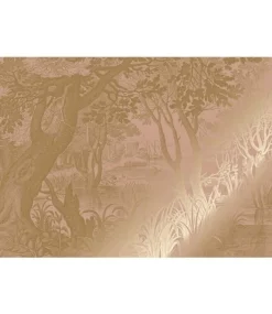 Goud Engraved landschappen behang nude MW-096 300x280cm