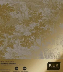 Goud Engraved landschappen behang grijs MW-111 300x280cm