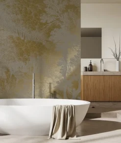 Goud Engraved landschappen behang grijs MW-161 200x280cm