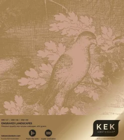 Goud Engraved landschappen behang nude MW-109 400x280cm