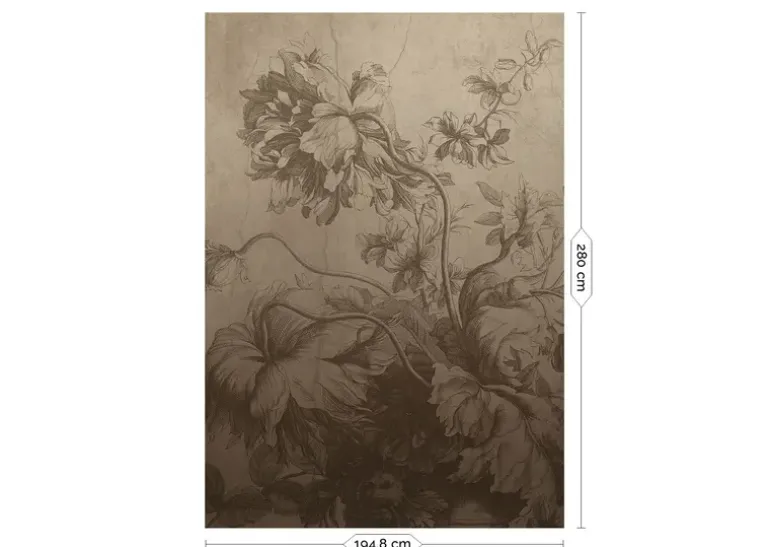 Gradient Flowers behang FU-027 - 194,8x280cm beige