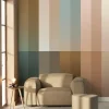 Gradient Stripes behang FU-025 - 292,2x280cm multikleur