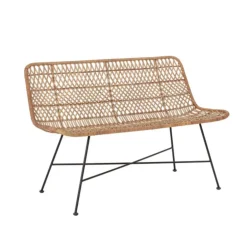 Haillie bank rotan- naturel