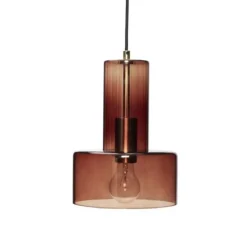 Hanglamp glas - bruin