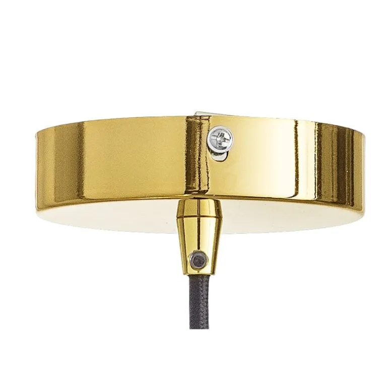 Hanglamp groen glas met motief