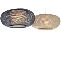 Hanglamp Twiggy AL bruin bamboe ø40cm