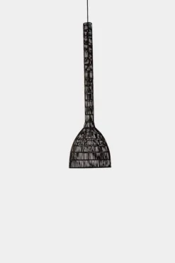 Hanglamp Umut 3 zwart rotan ø35cm