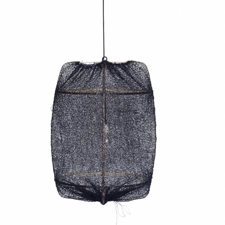 Hanglamp Z1 zwart sisal net ø67x100cm