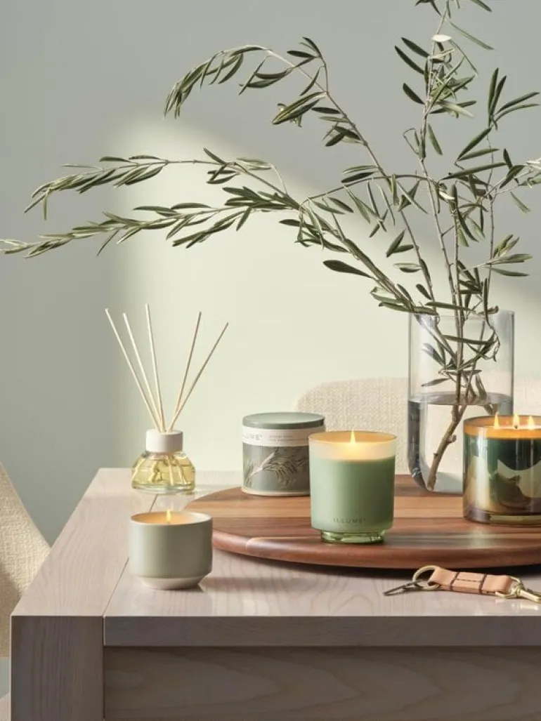 Hinoki sage box kaars groen - 4537500300