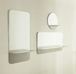 Horizon spiegel horizontaal roestvrijstaal - 605711