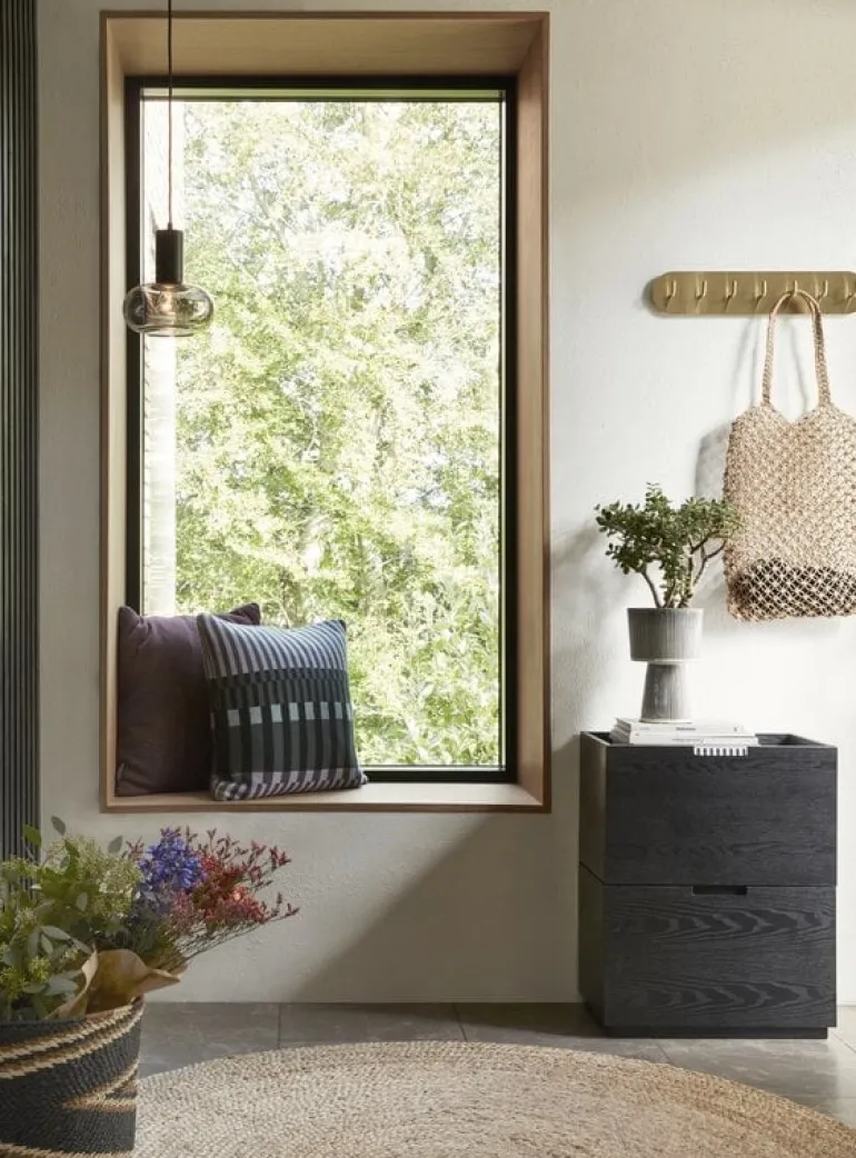 Houten box/kast - zwart