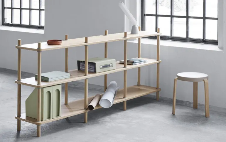 Jam boekenkast eiken/grijs - 602505