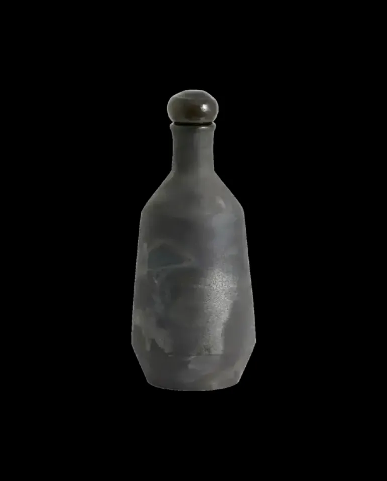 Juniper fles met dop zwart - 9195