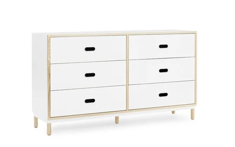 Kabino kast met 6 lades wit
