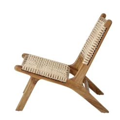 Keila Lounge stoel teak hout - naturel