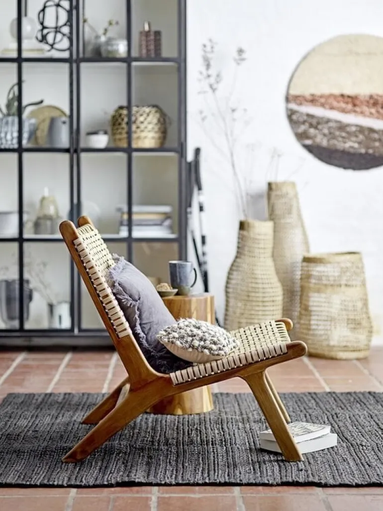 Keila Lounge stoel teak hout - naturel