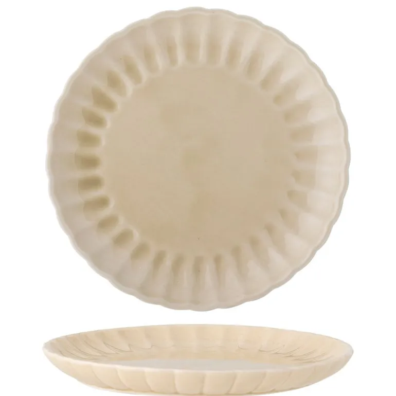 Latina borden Ø27cm naturel set van 6 stuks - 82061937