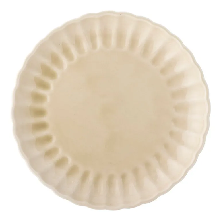 Latina borden Ø27cm naturel set van 6 stuks - 82061937