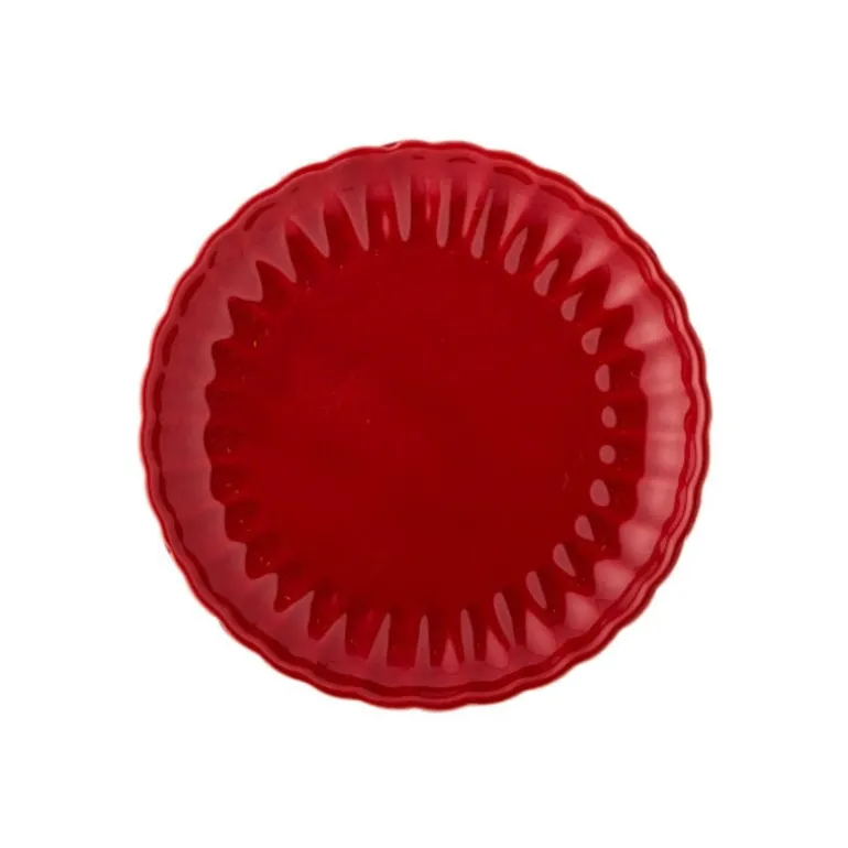 Latina borden Ø20cm rood set van 6 stuks - 82061930