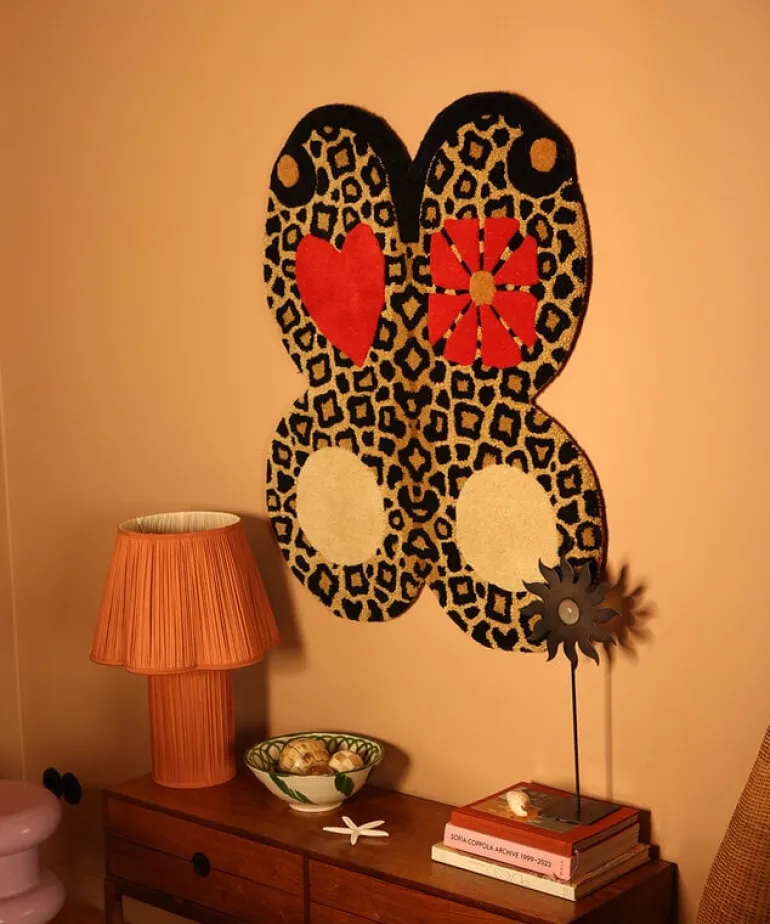 Loony leopard butterfly vloerkleed L - 1.45.10.125.099.5
