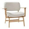 Lounge stoel - naturel/grijs