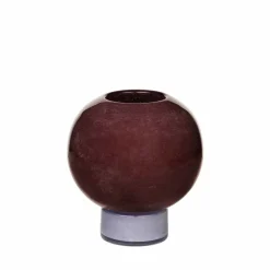 Mari vaas glas puce/orchid hush - Ø20xh21cm