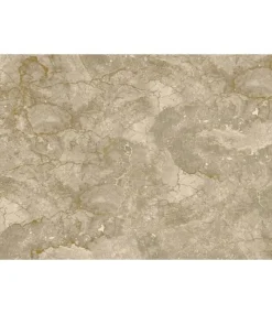 Marmer behang FU-064 - 292,2x280cm goud/beige