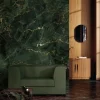 Marmer behang FU-069 - 194,8x280cm goud/groen