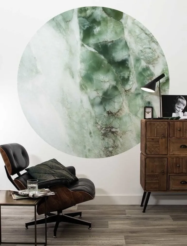 Marmer behangcirkel groen CK-049 ø190cm