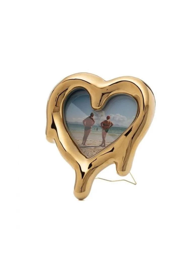 Melted heart fotolijst/spiegel goud - 10059