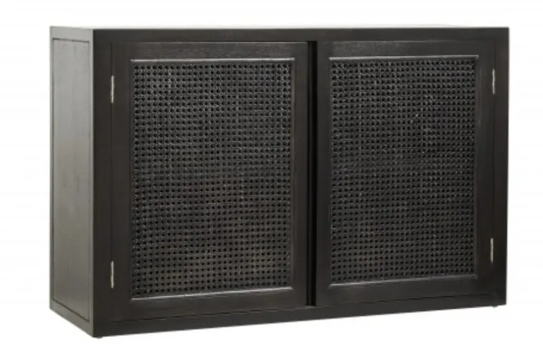 Merge kast met webbing - zwart