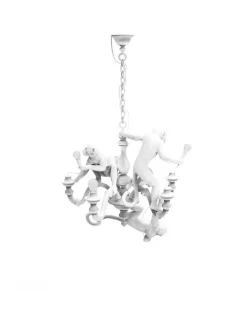 Monkey kroonluchter wit - 14865